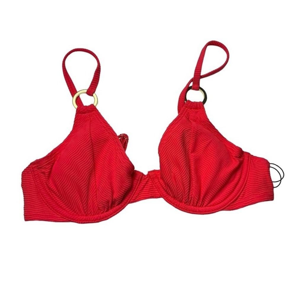 Shade & Shore Red Bikini Top 34B